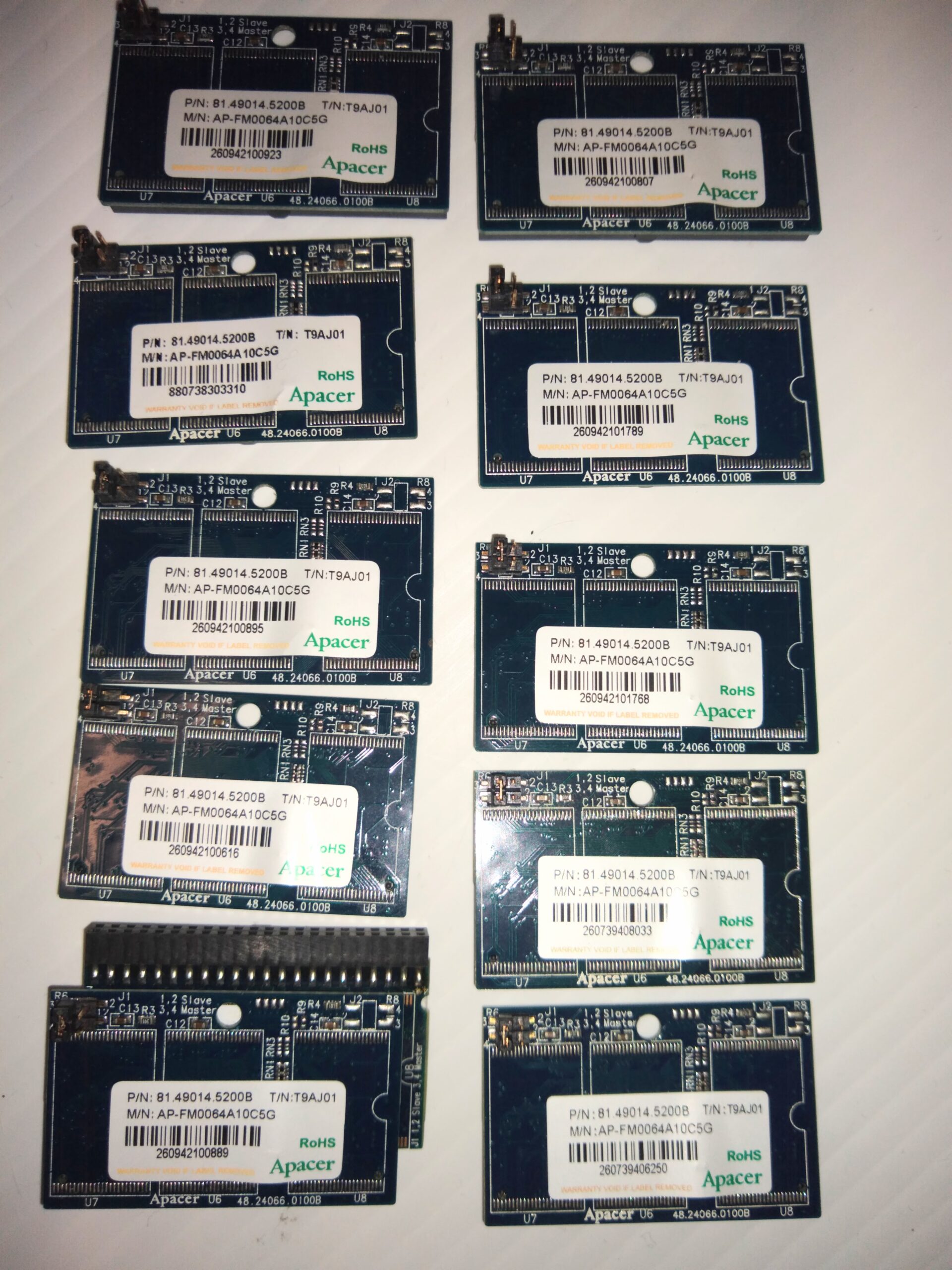 (10 PK) Apacer 81.49014 5200B AP-FM0064A10C5G 64MB 44 pin Flash Disk Module - Image 2