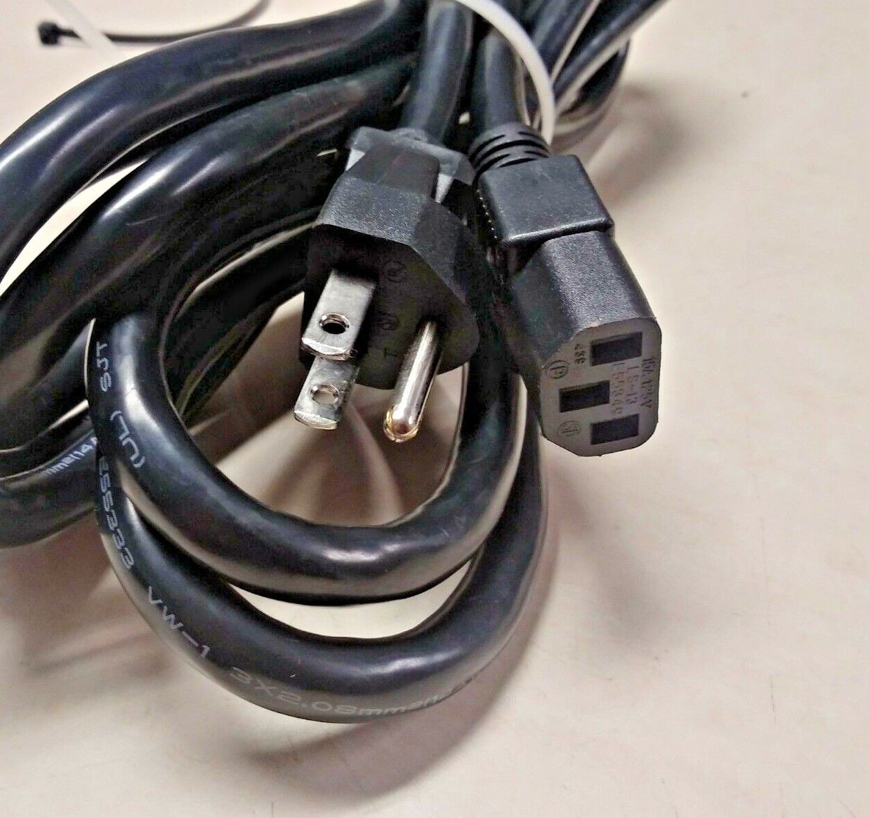 14AWG 10ft Commercial Grade Power Cord - Computer, PC, Projector, TV - Image 3