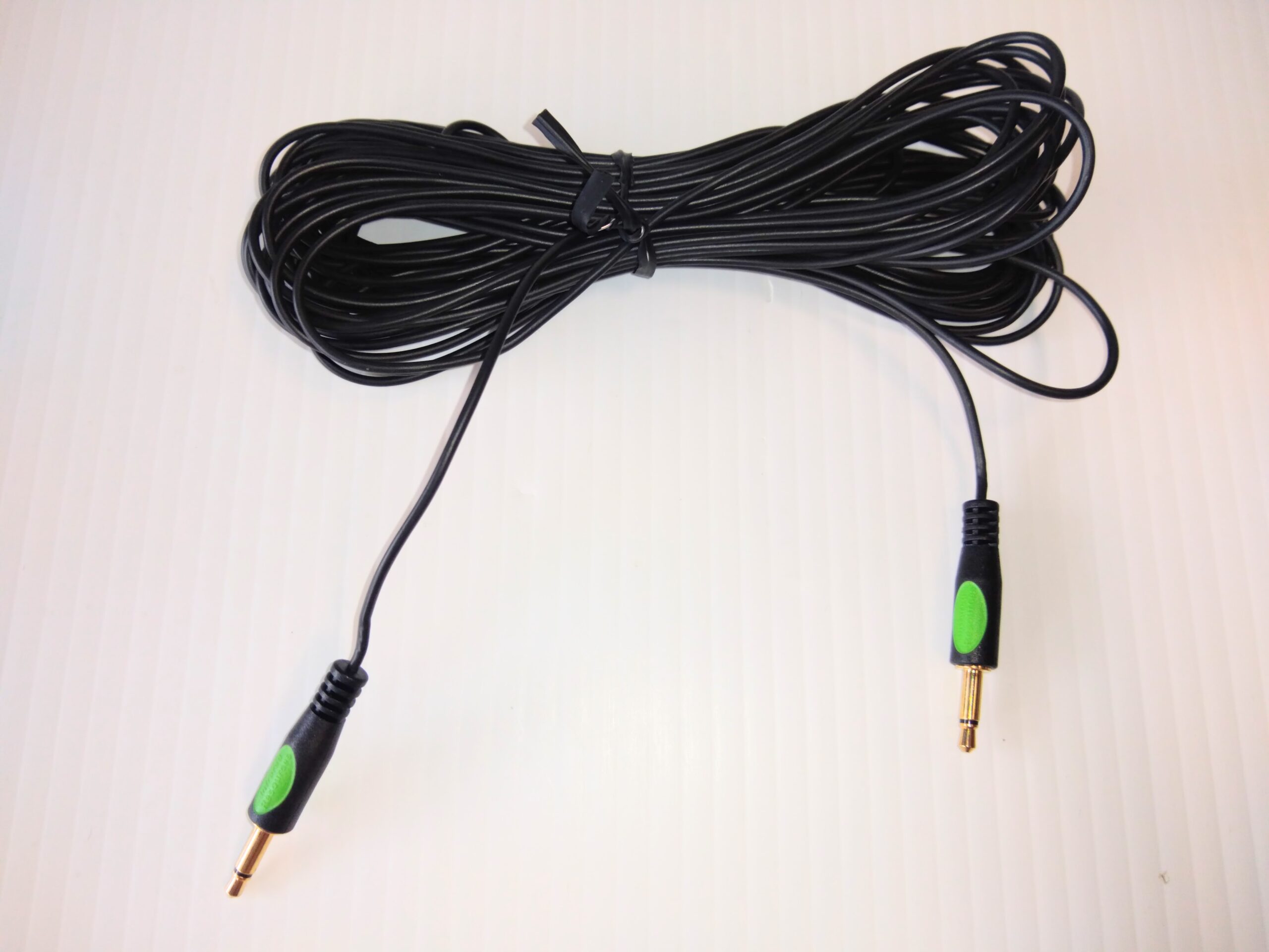 1/8" Male to Male (Mini) Mono Plug 3.5mm With Approx. 40ft Cut Cable