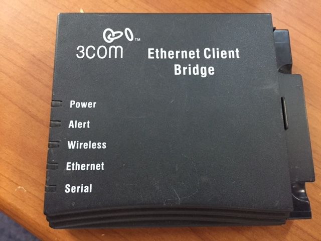3COM Ethernet Client Bridge Model 3CWE820A w/ WIFI Adaptor Card - Image 2