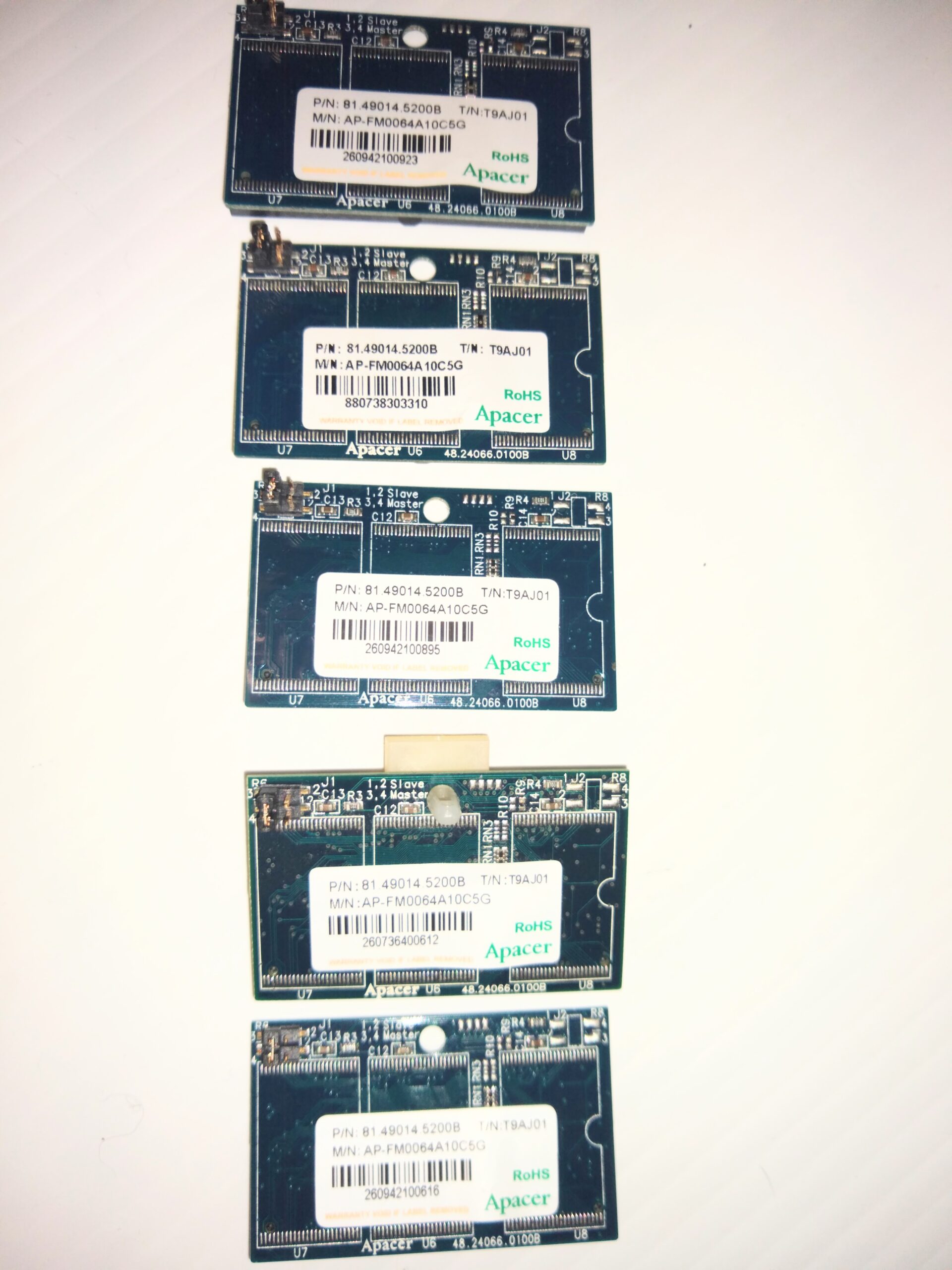 (5 PK) Apacer 81.49014 5200B AP-FM0064A10C5G 64MB 44 pin Flash Disk Module
