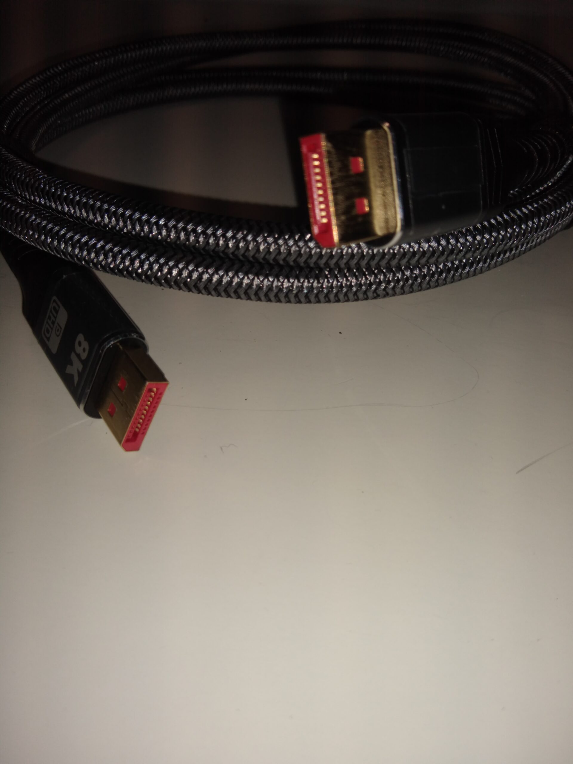 8k High Quality Mesh Wrapped Display Port Cable- 6 ft. - Image 2