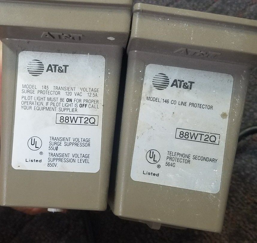 AT&T 146 CO Line Protector Telephone Secondary 564G 88OH1Q &145 transient vol. - Image 3