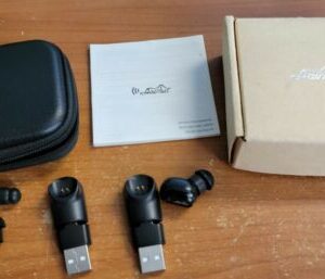 Aairhut A1 Mini Bluetooth 4.2 Wireless In Ear Headphohe Earbud, 2 Chargers