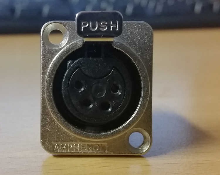 Amphenol AP-4-21 4-Pole AP Female Panel Mount Connector
