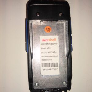 Arcshell UHF FM Model: AR-6 Transceiver Front Piece Only