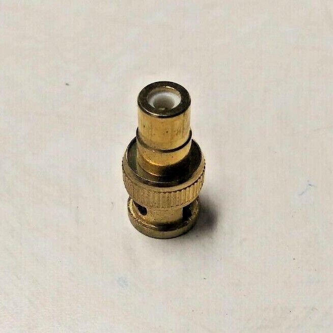 BNC Male to RCA Female Adapters, Gold Color - Lot of 23 - Image 2