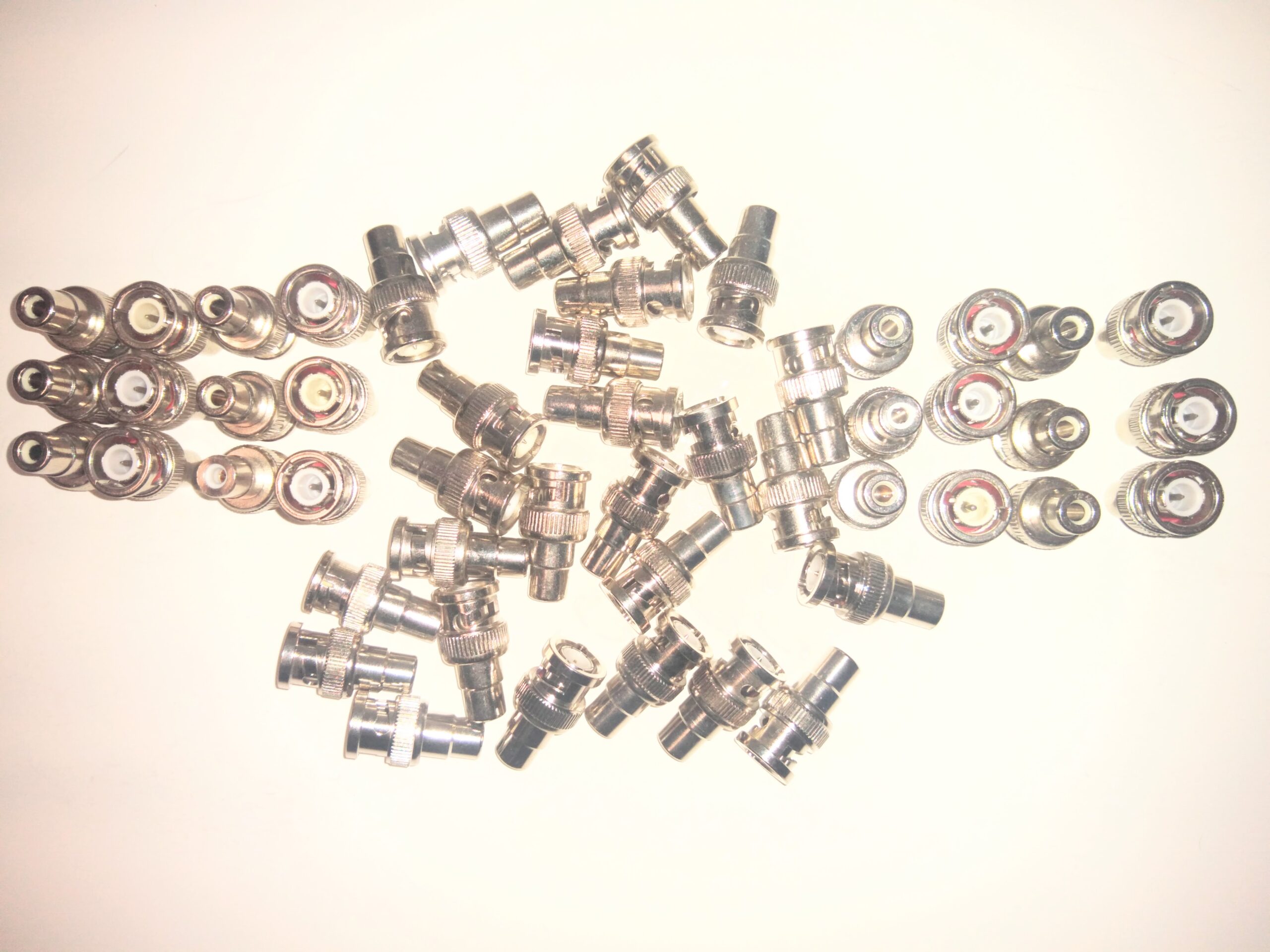 BNC Male to RCA Female Coax Adapter (Pack of 50)
