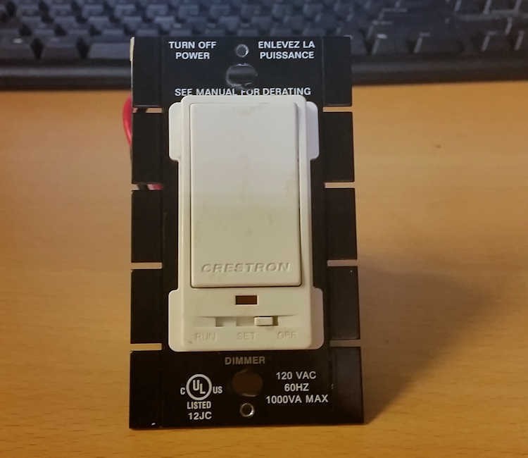 CRESTRON P-DIMRF SINGLE BUTTON WIRELESS DIMMER