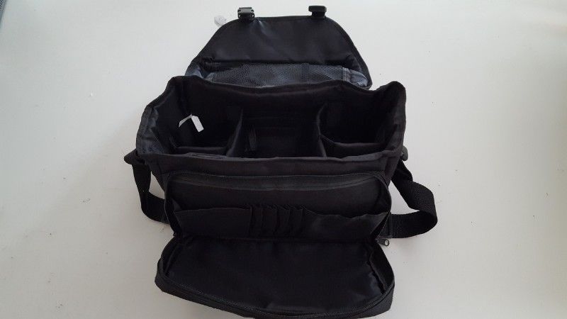 Camera Bag Multiuse Case with Adjustable Padded Dividers and Mesh Pocket