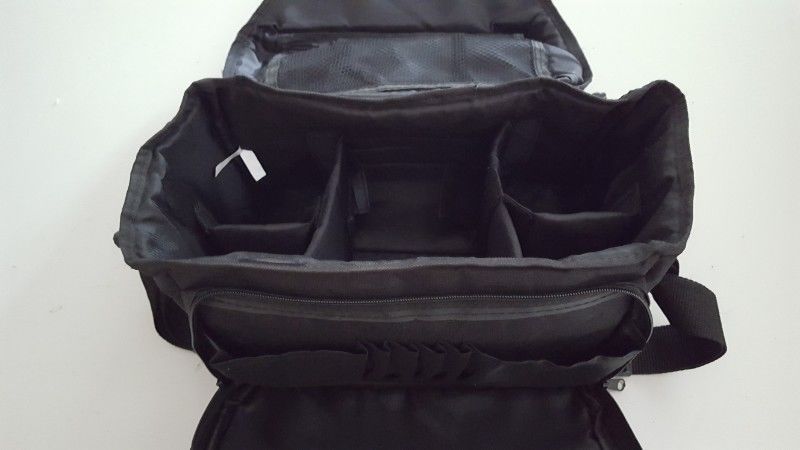 Camera Bag Multiuse Case with Adjustable Padded Dividers and Mesh Pocket - Image 2