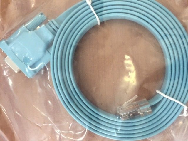 Cisco Console Network Switch 6ft  Flat Ribbon Cable DB9 to RJ45