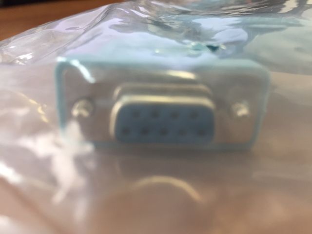 Cisco Console Network Switch 6ft  Flat Ribbon Cable DB9 to RJ45 - Image 2