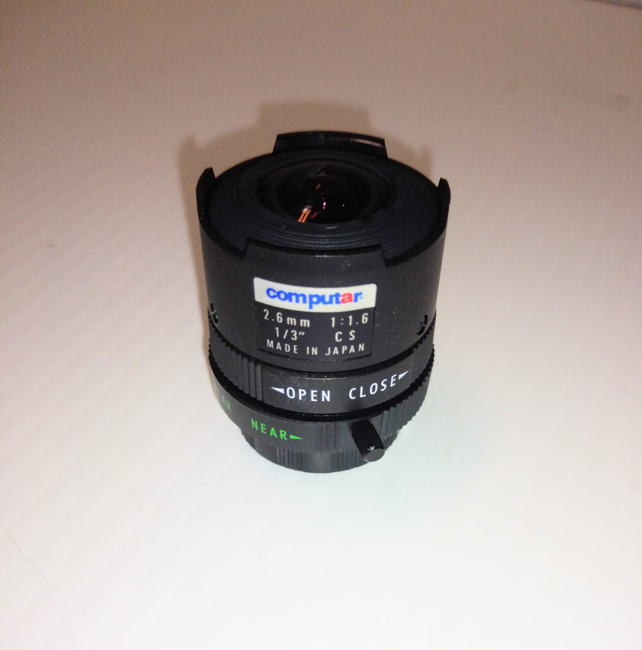 Computar CCTV Lens F 1.6 Manual Iris & Focus 2.6 mm C-Mount - Image 2