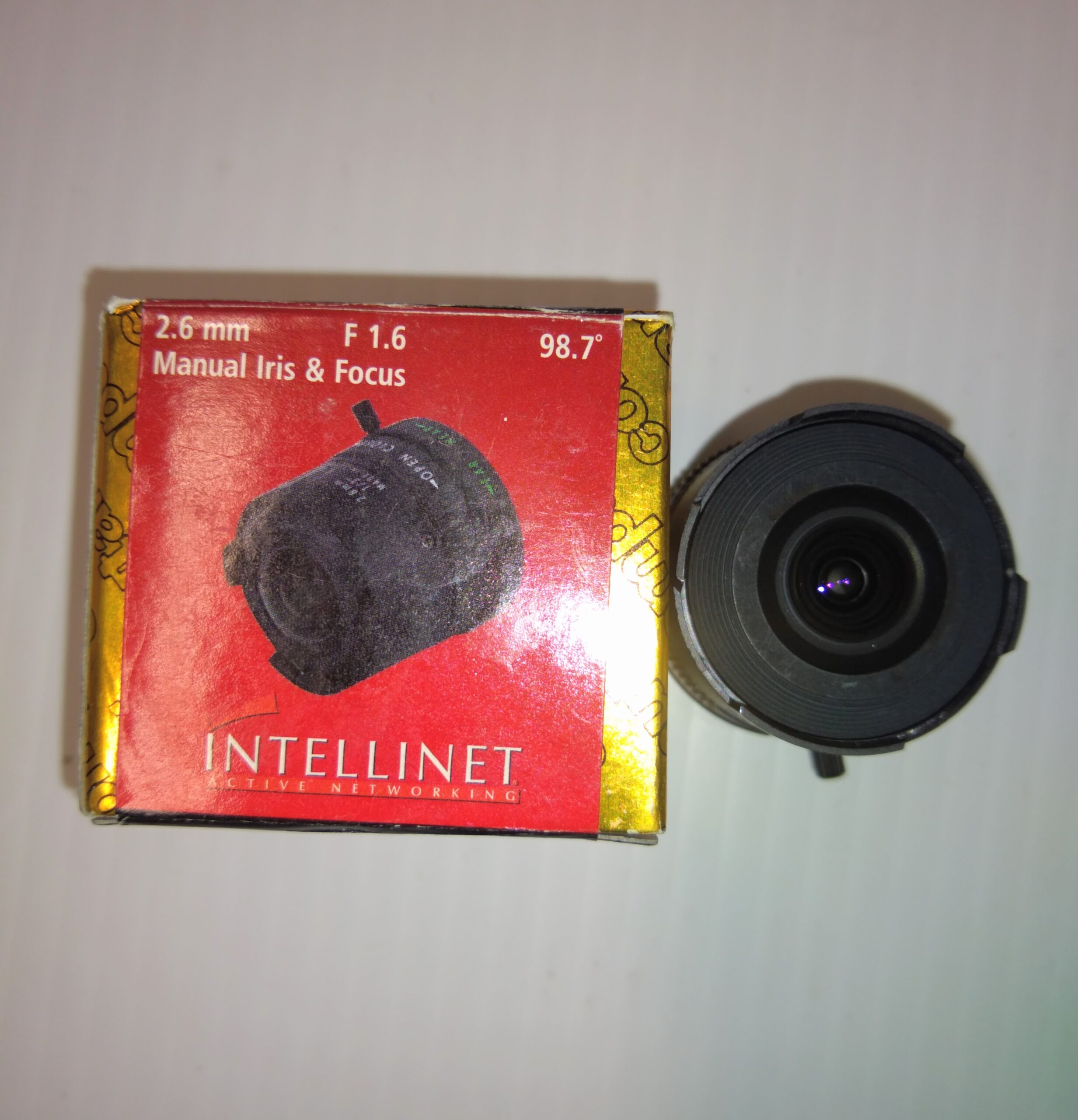 Computar CCTV Lens F 1.6 Manual Iris & Focus 2.6 mm C-Mount - Image 4