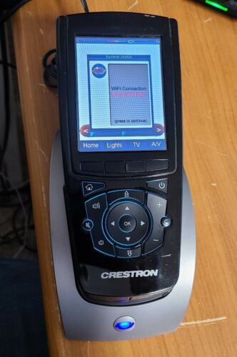 Crestron Isys™ 3.5" Handheld WiFi Touchpanel TPMC-4XG-B with base
