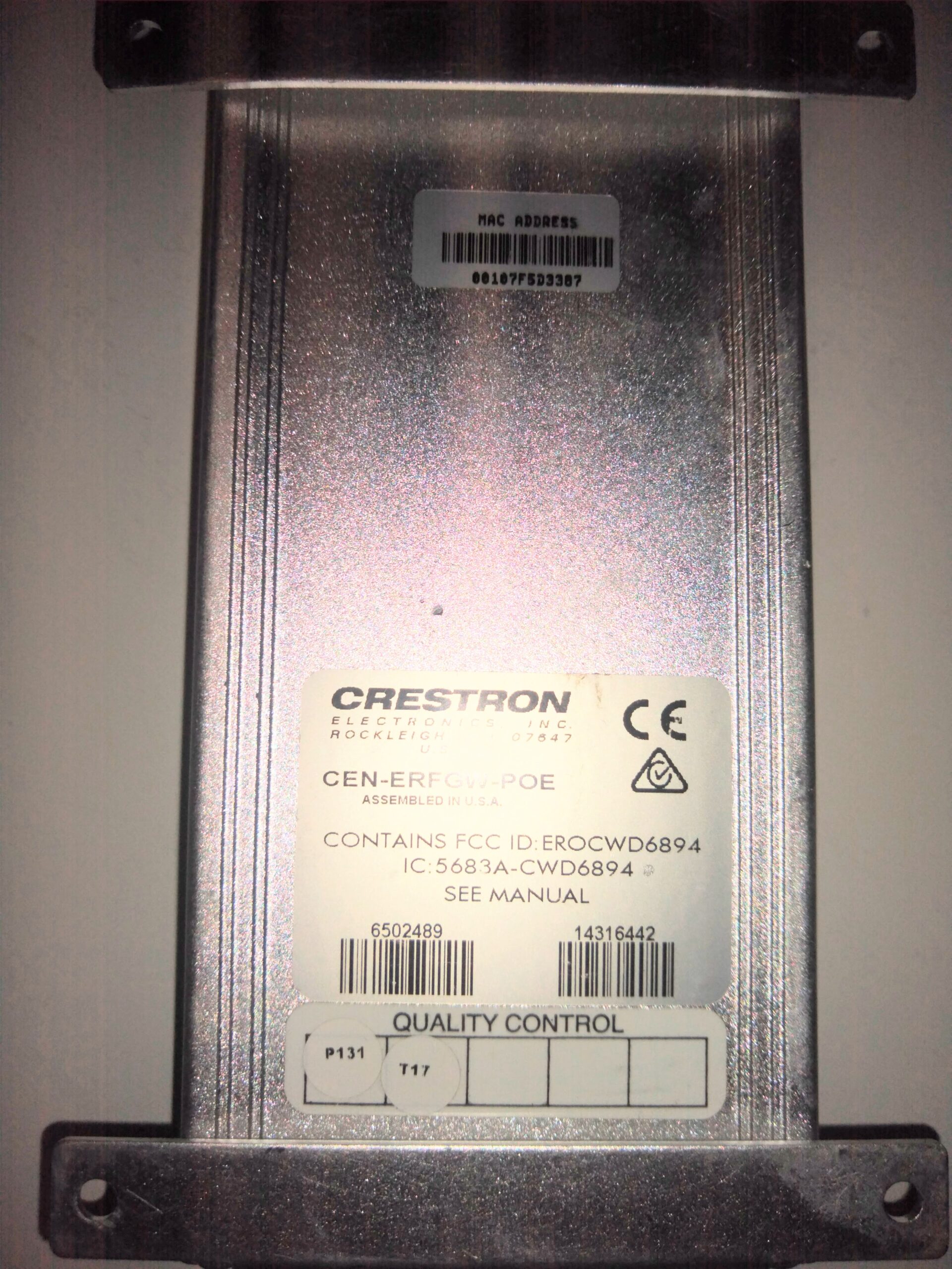 Crestron Wireless Extended Range RF Gateway-CEN-ERFGE-POE - Image 4