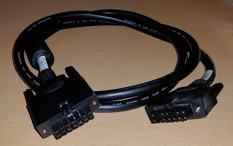 Dell PowerConnect RPS-600 to Switch 12v 14-Pin Micro-Fit cable