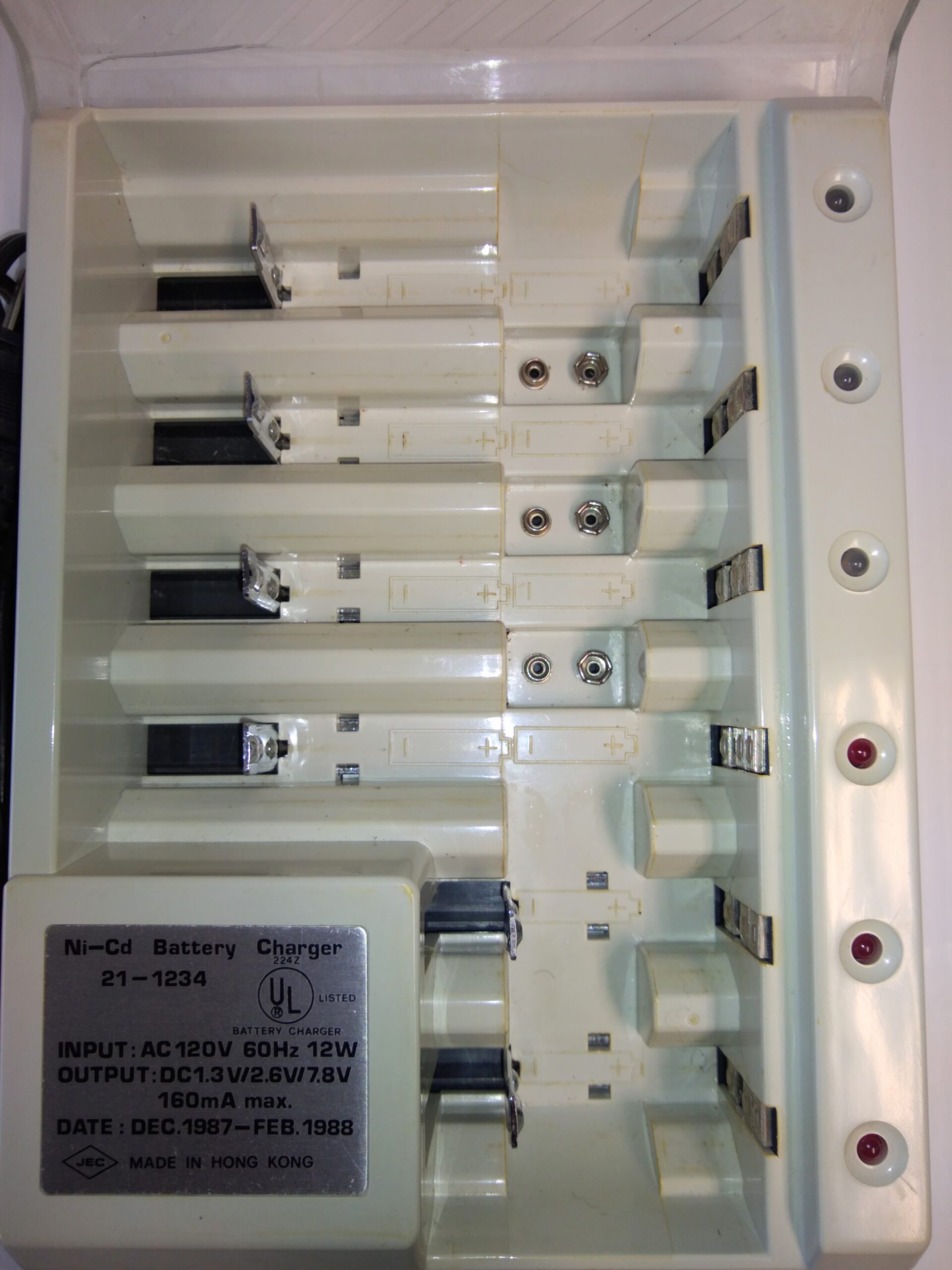 Deluxe Nickel Cadmium Battery Charger Vintage 1987-1988 Multi-Cell