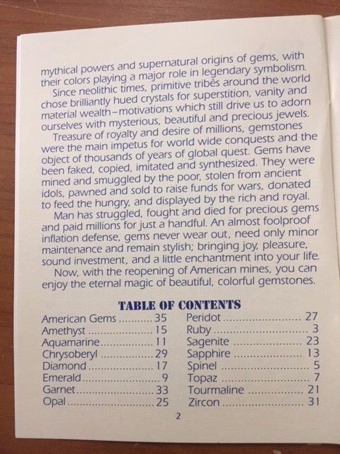"Gems to Jewels," mineral and gemstone booklet - Image 3