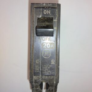General Electric Circuit Breaker 1 pole 20 Amp 120/240 V