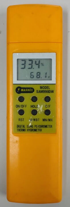 General Tools Mannix SAM990DW Digital Sling Psychrometer Thermo Hygrometer