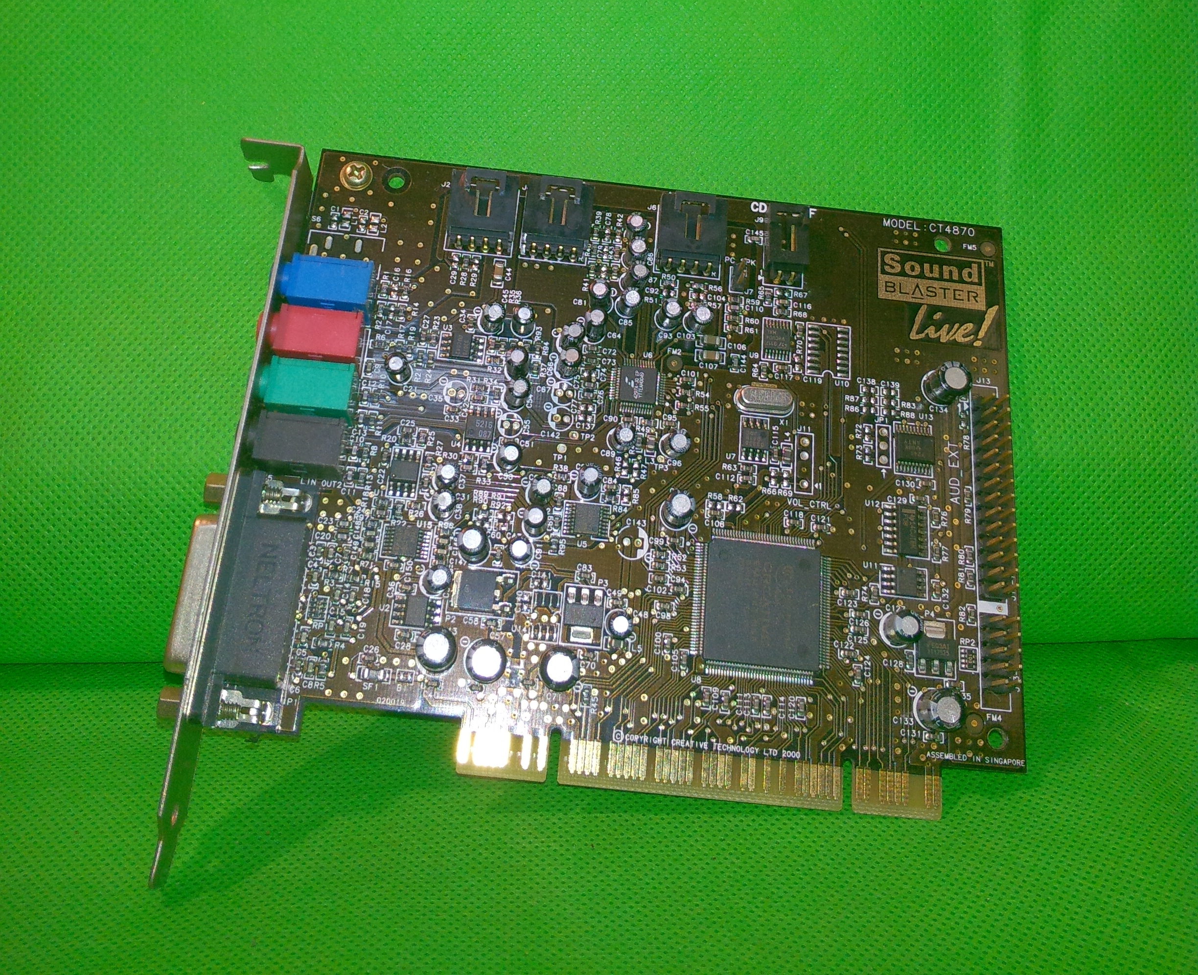 Genuine Creative Technology Sound Blaster Live! 5.1 PCI Sound Card CT4870