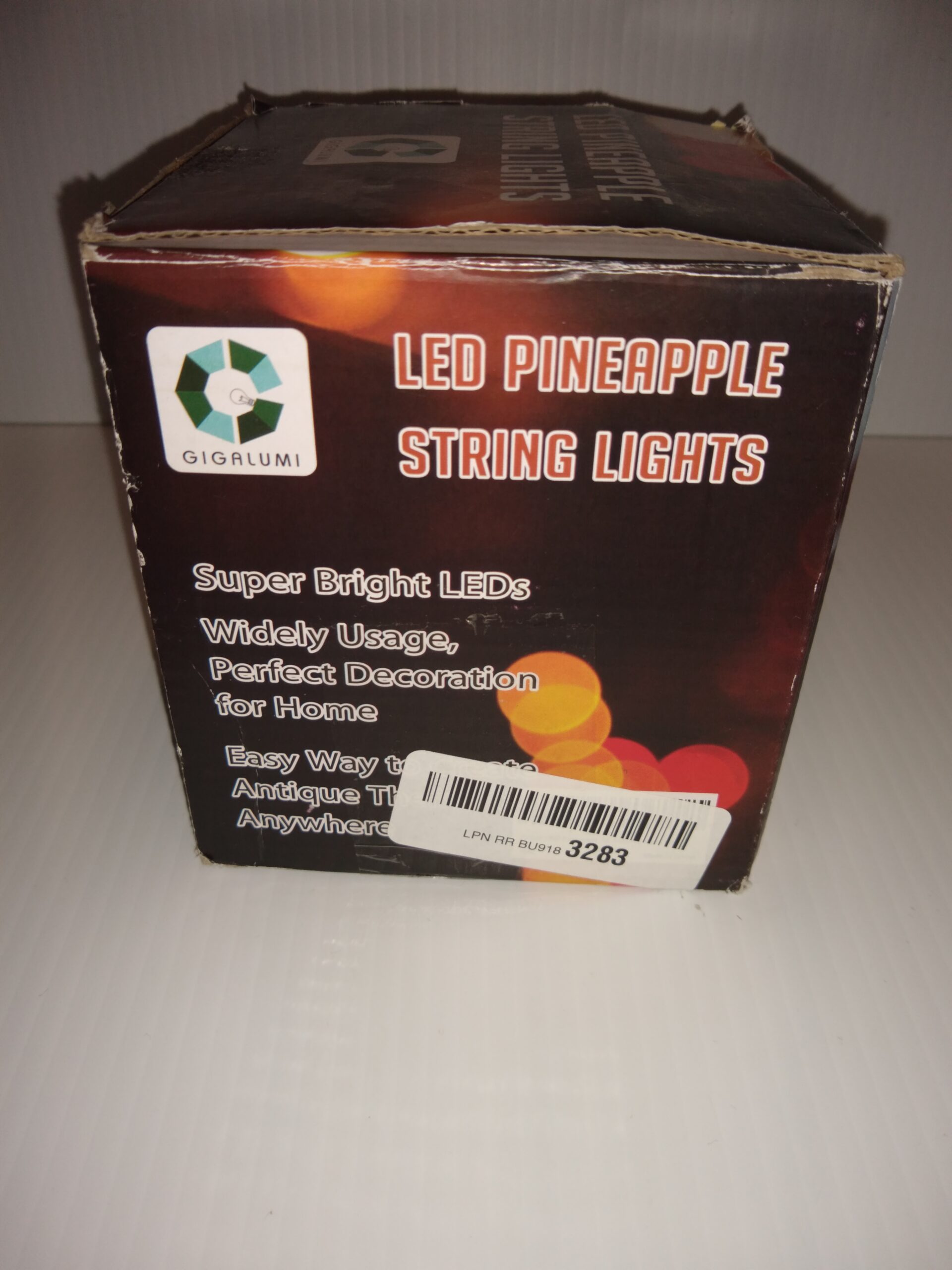 Gigalumi LED 10ft Pineapple Warm White String Party Lights Battery Powered - Image 2