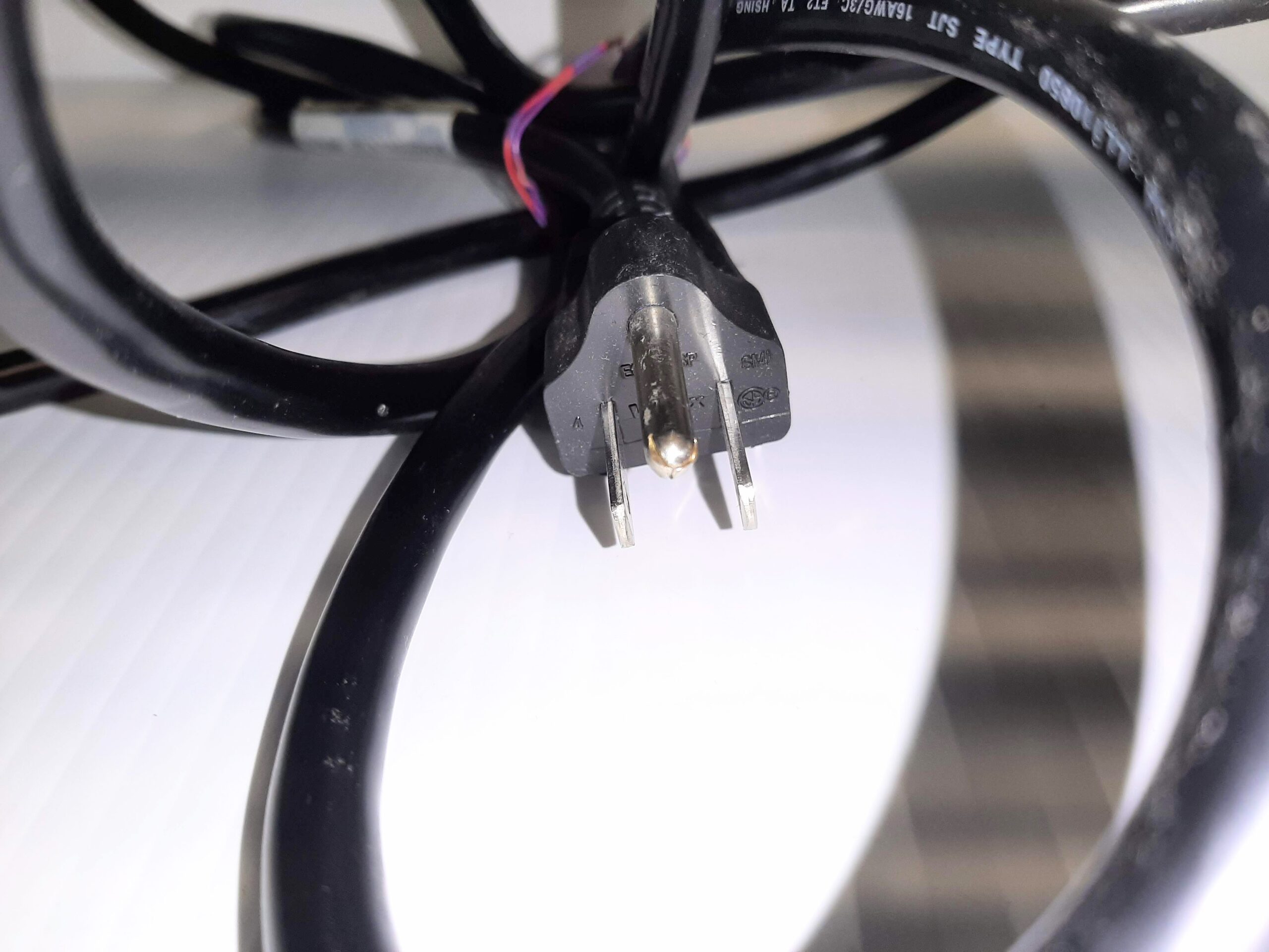 Heavy Duty AC Power Cord 3 Prong Approx. 8 ft. 16AWG 3C LL110850 - Image 4