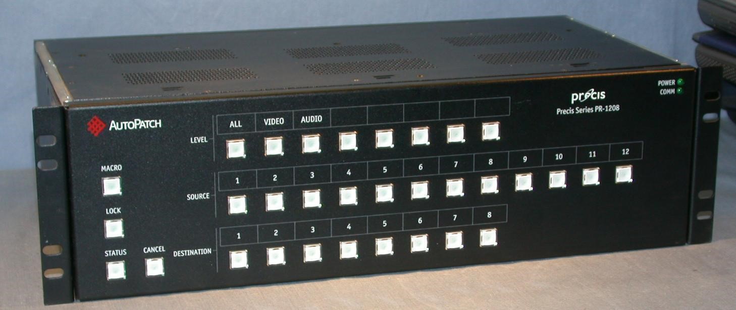 Hi-Def 12x8 Precis Autopatch HDTV Component Matrix Switcher 1080P - Barebones