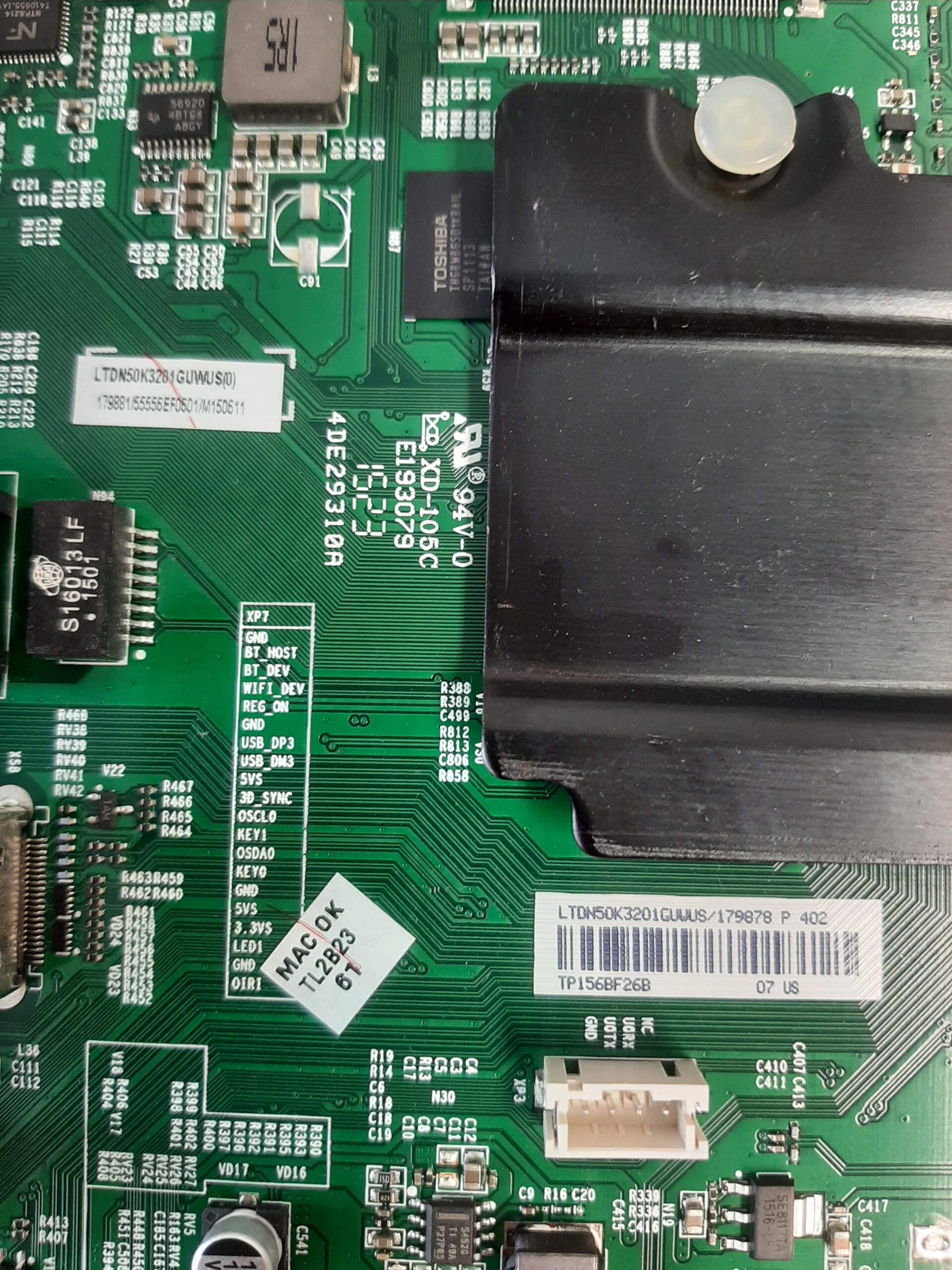 Hisense Model 50H7GB1 TV PCB Board Set a121 - Image 3
