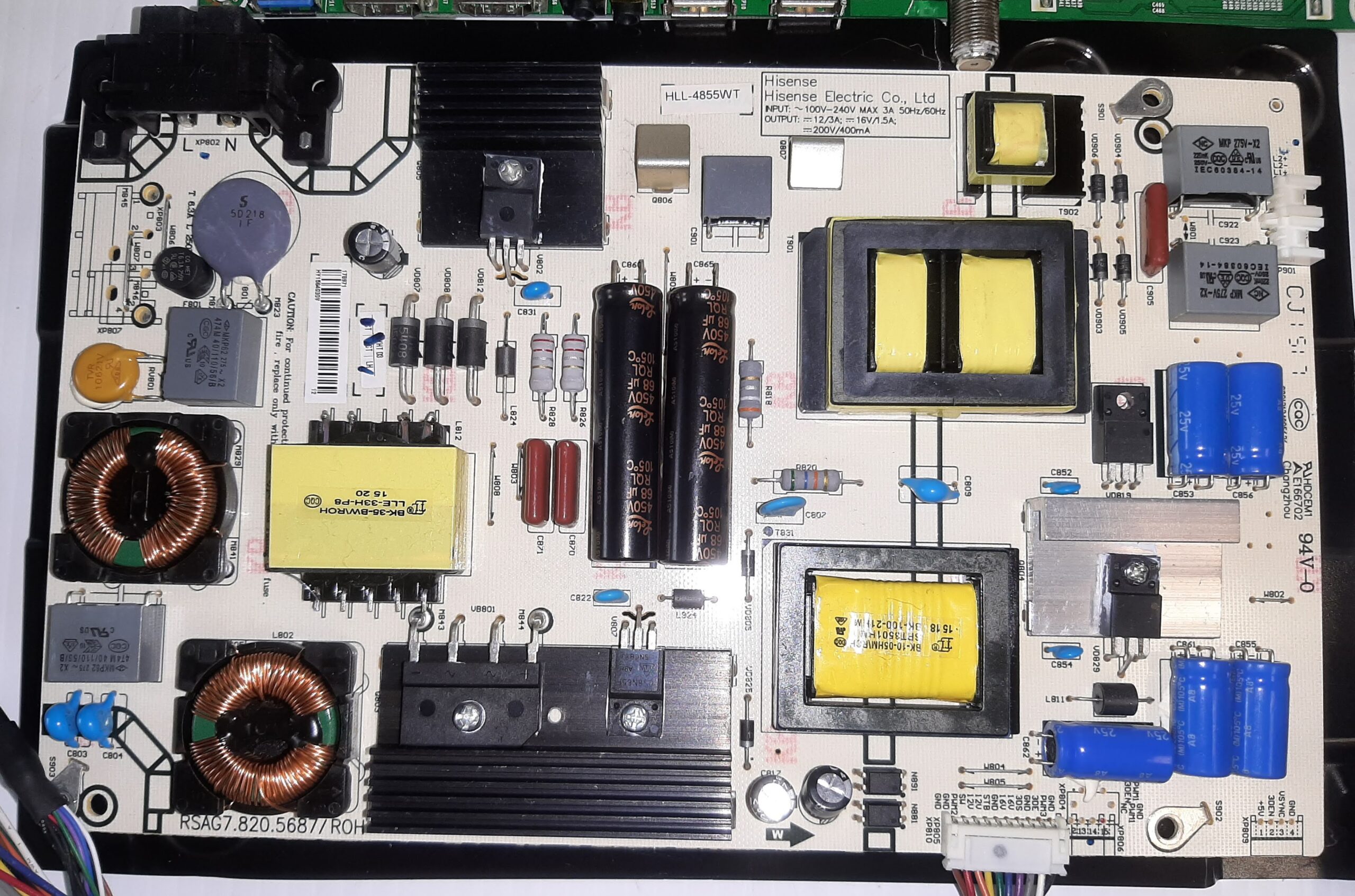 Hisense Model 50H7GB1 TV PCB Board Set a121 - Image 4