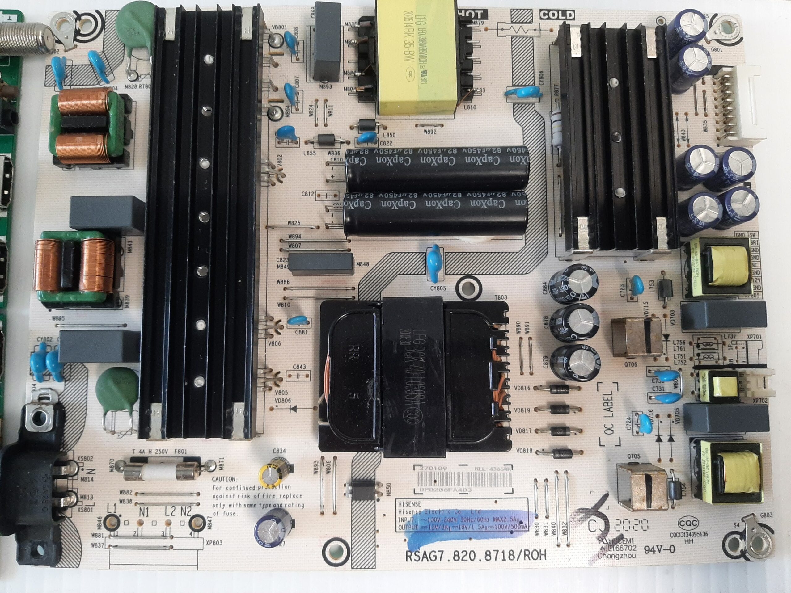 Hisense Model 65R6E3 TV PCB Board Set a111