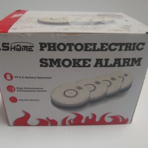 LS Home Photoelectric Smoke Alarm Battery Operated 4 Pack