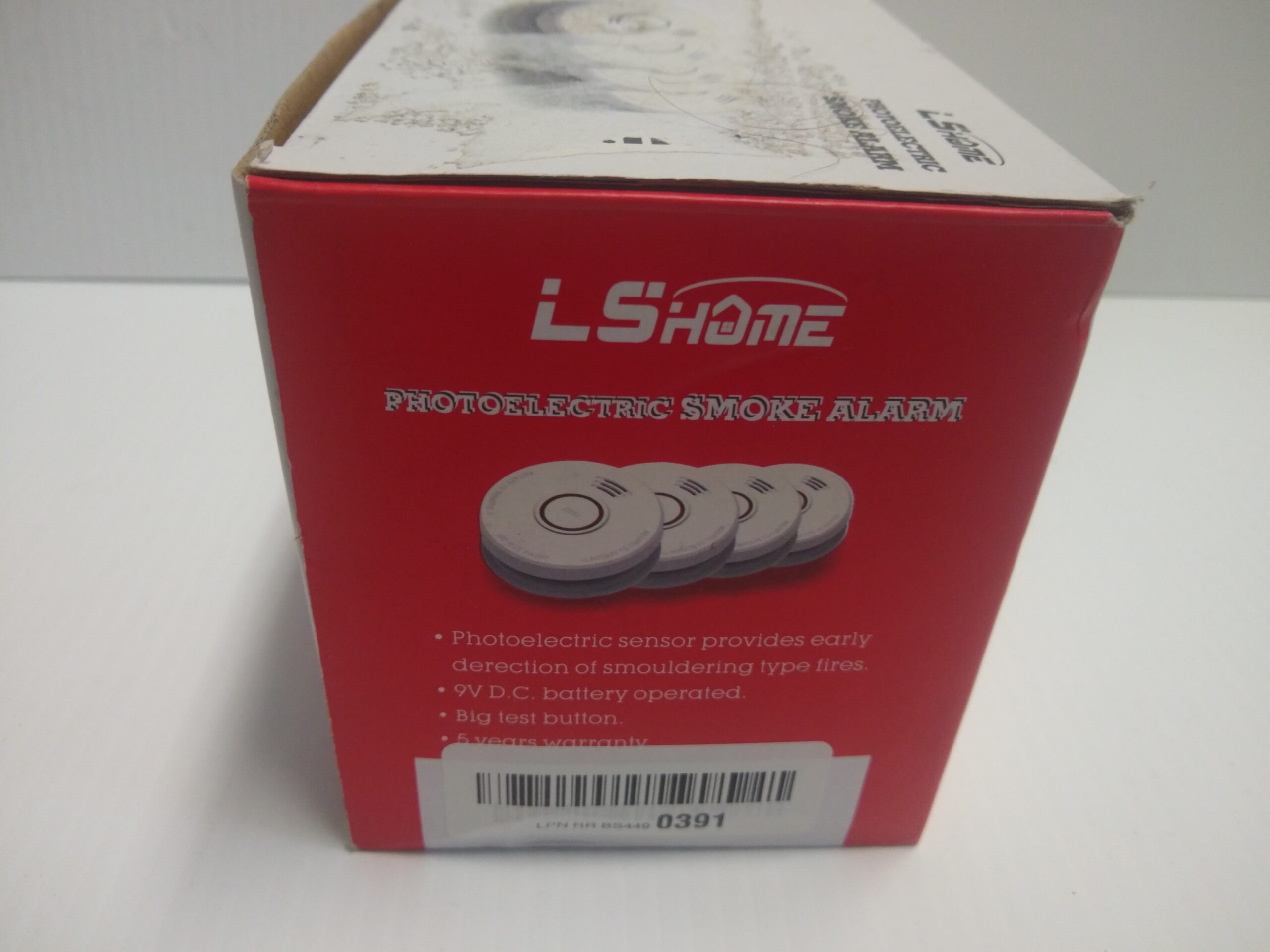 LS Home Photoelectric Smoke Alarm Battery Operated 4 Pack - Image 4