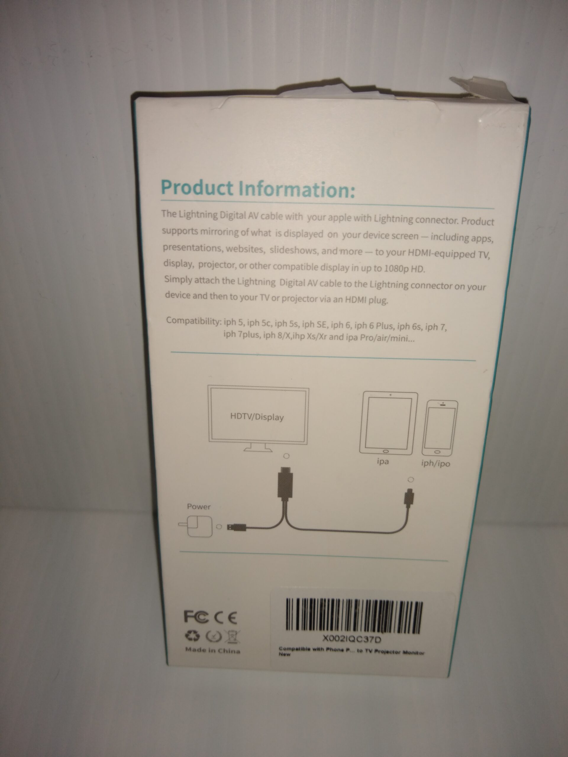 Lightning Digital HDTV AV Cable Plug and Play 1800mm for Apple iPhone iPad - Image 2