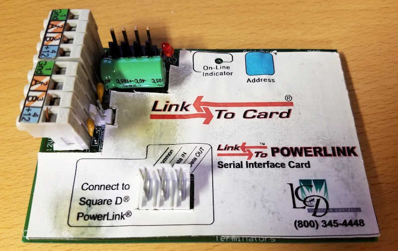 Link to Powerlink Serial Interface Card GR2400 Lighting Control Design Square D