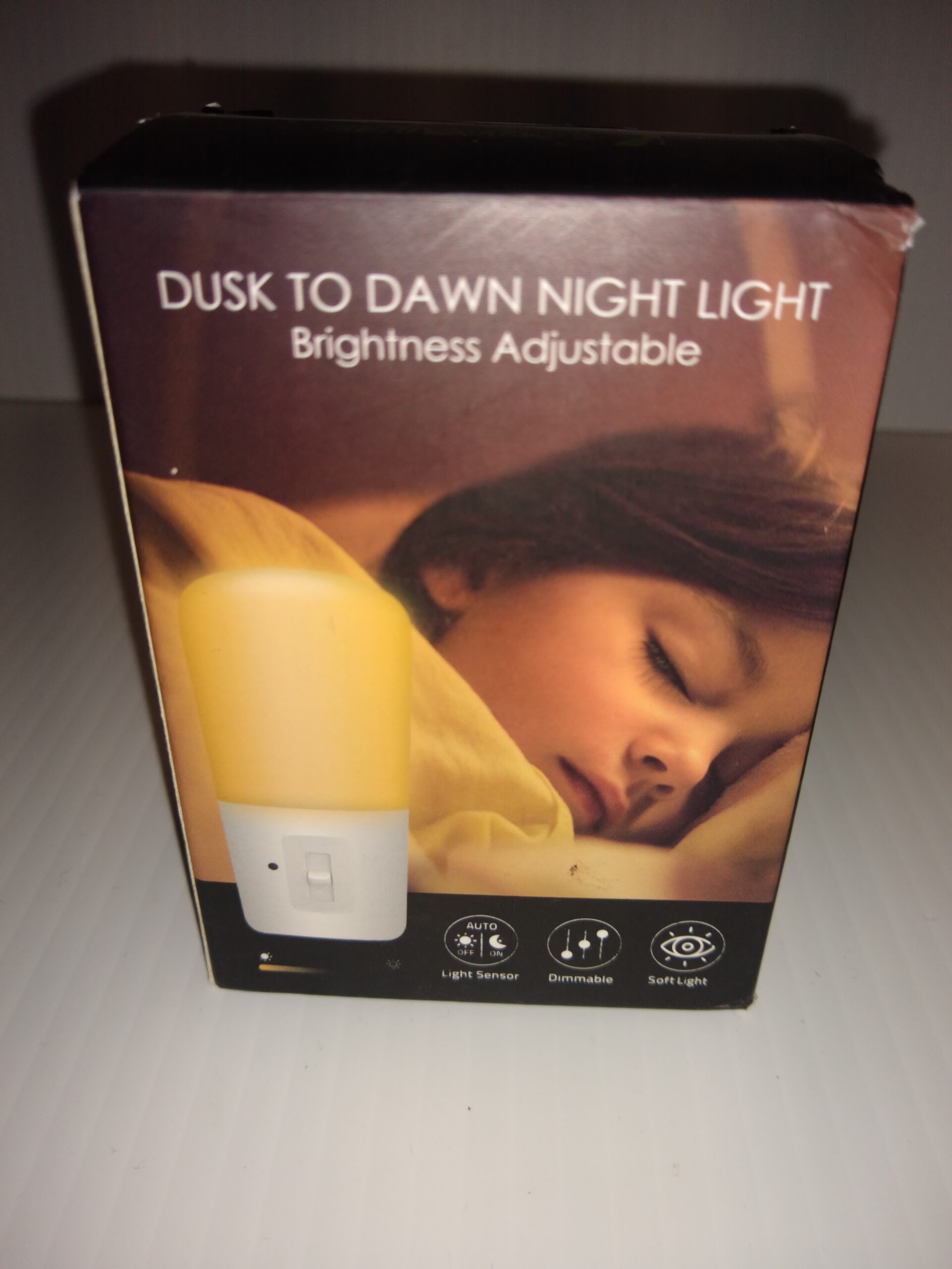 Lohas LED Dusk to Dawn Night Light Dimmable Adjustable Warm Soft Glow