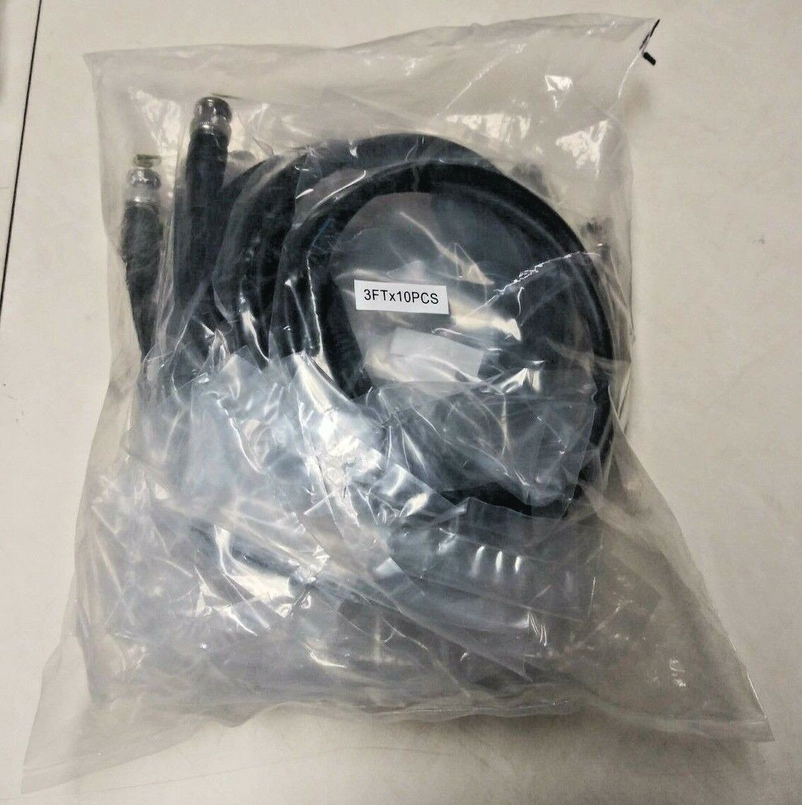 Lot of 10, 3ft RG6 male BNC to male RCA High Quality Commercial Cable - Image 3