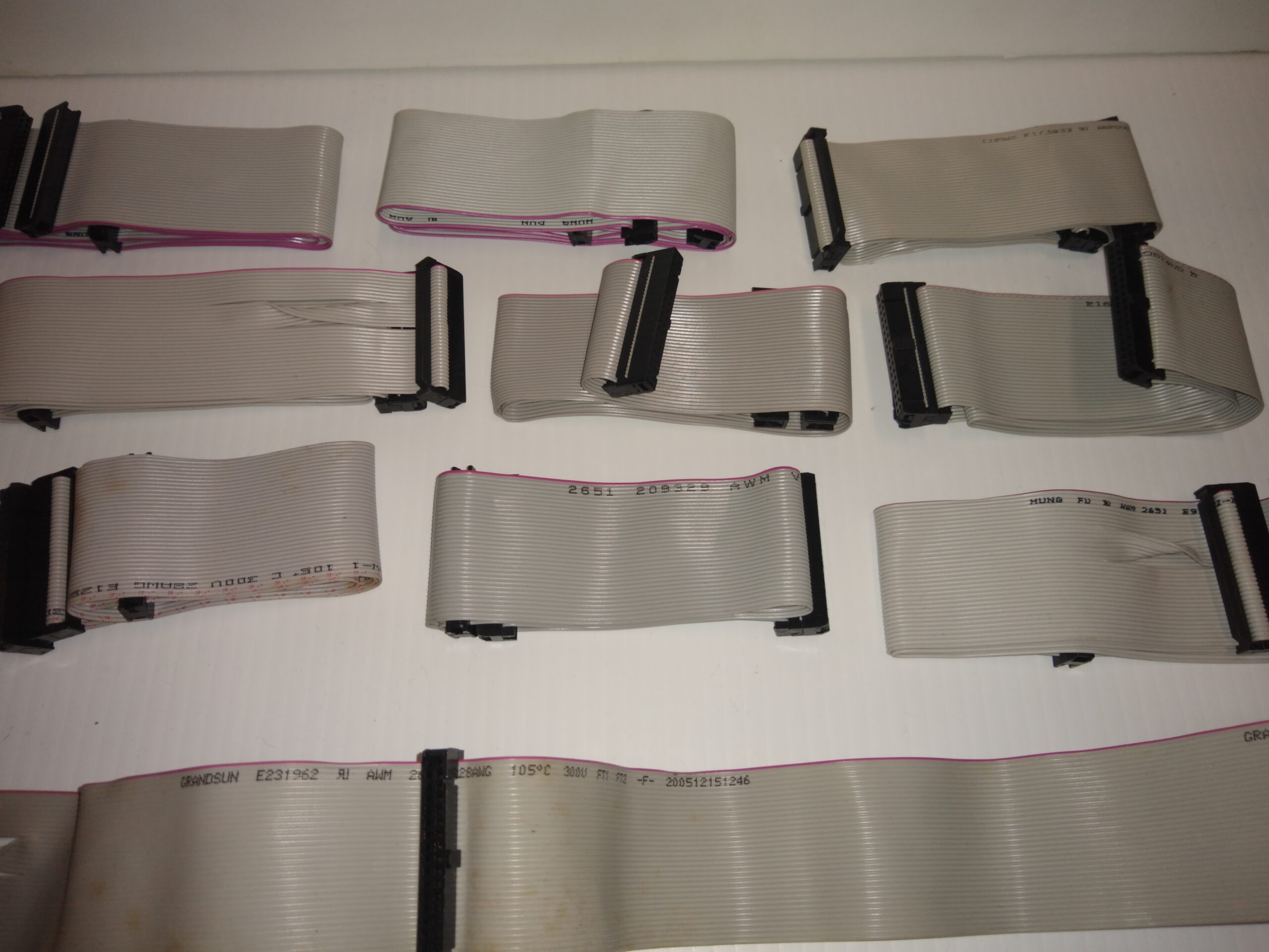 Lot of 10 Floppy Disk Hard Drive Ribbon Cable 34 Pin w/IDE & Slot Connectors a2 - Image 2