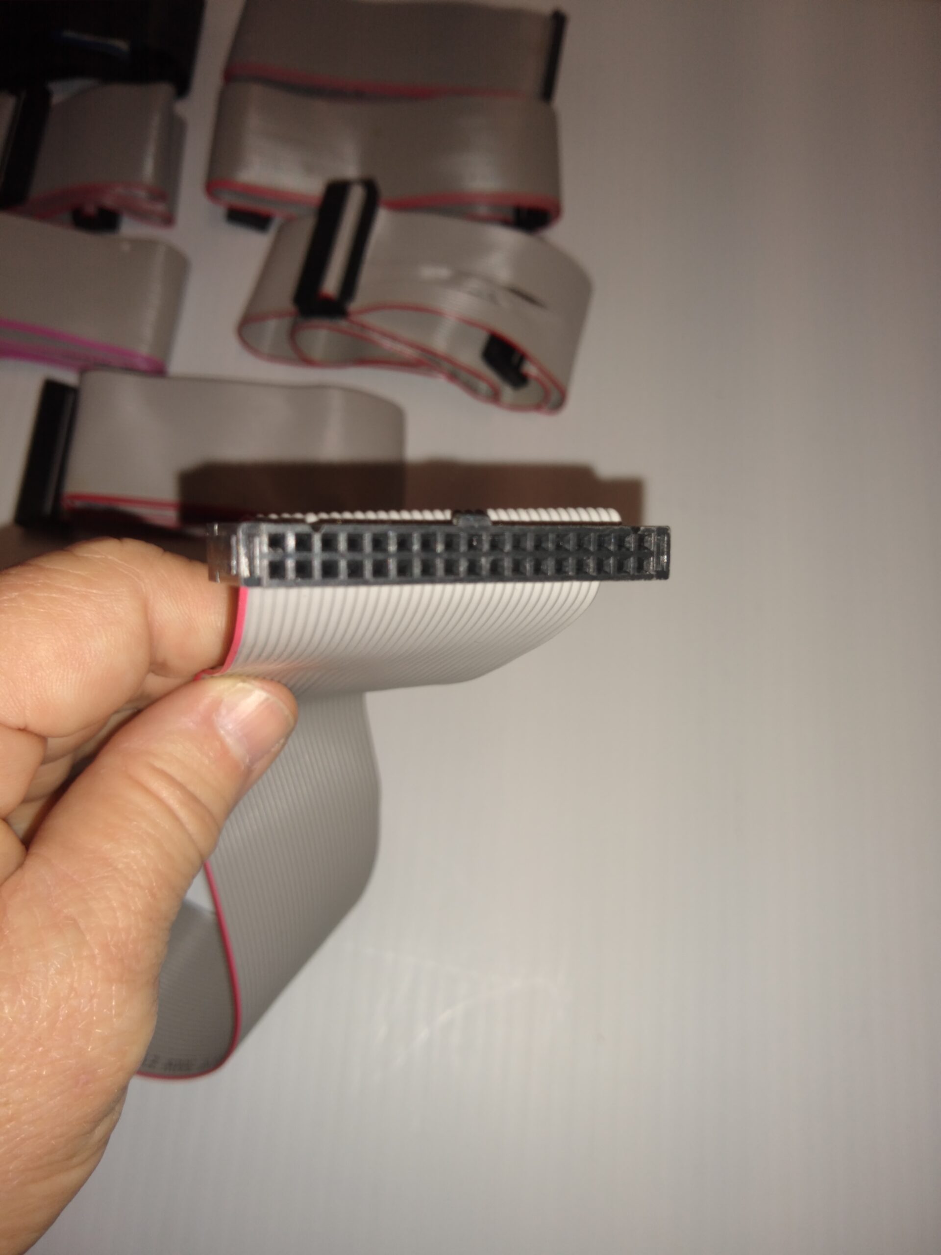 Lot of 10 Floppy Disk Ribbon Hard Drive Cable 34 Pin End Connectors a1 - Image 3