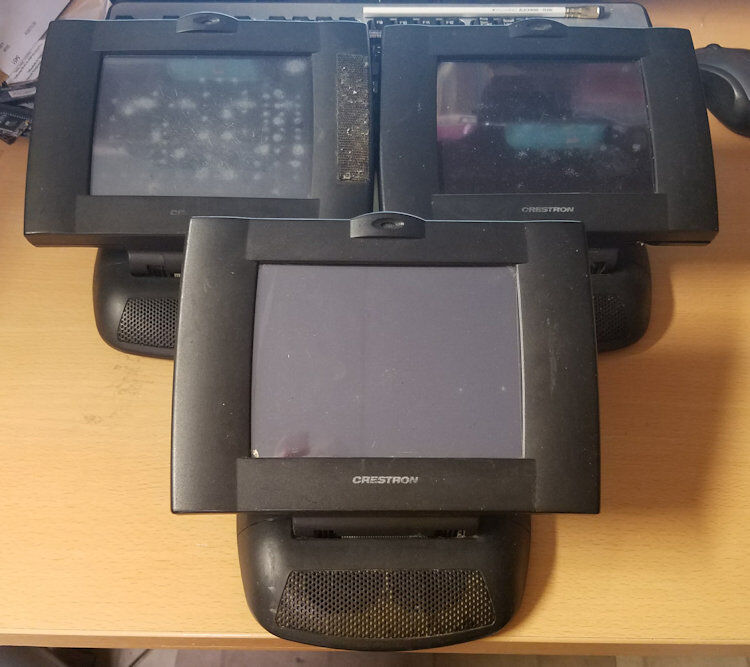 Lot of 3 Crestron TPS-3000 Touch Screen Panel Isys® 6.4" Tilt Touchpanel Lot #3