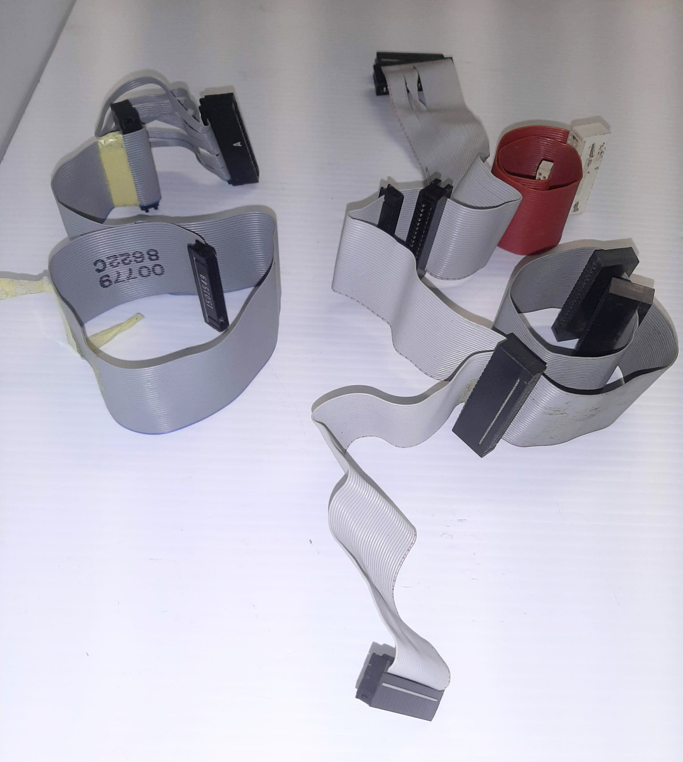 Lot of 4 Floppy Flat Ribbon Cable with Slot connectors 34 pin Varying Lengths a1 - Image 4