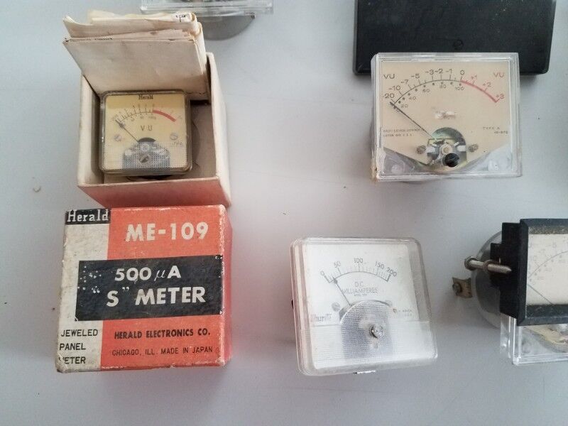 Lot of Vintage Panel Electrical Meters - Image 2