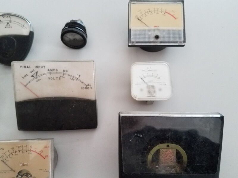 Lot of Vintage Panel Electrical Meters - Image 4