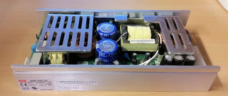 Mean Well 24V 10A Commercial Grade Power Supply Open Frame USP-225-24 8x4x1.5 in