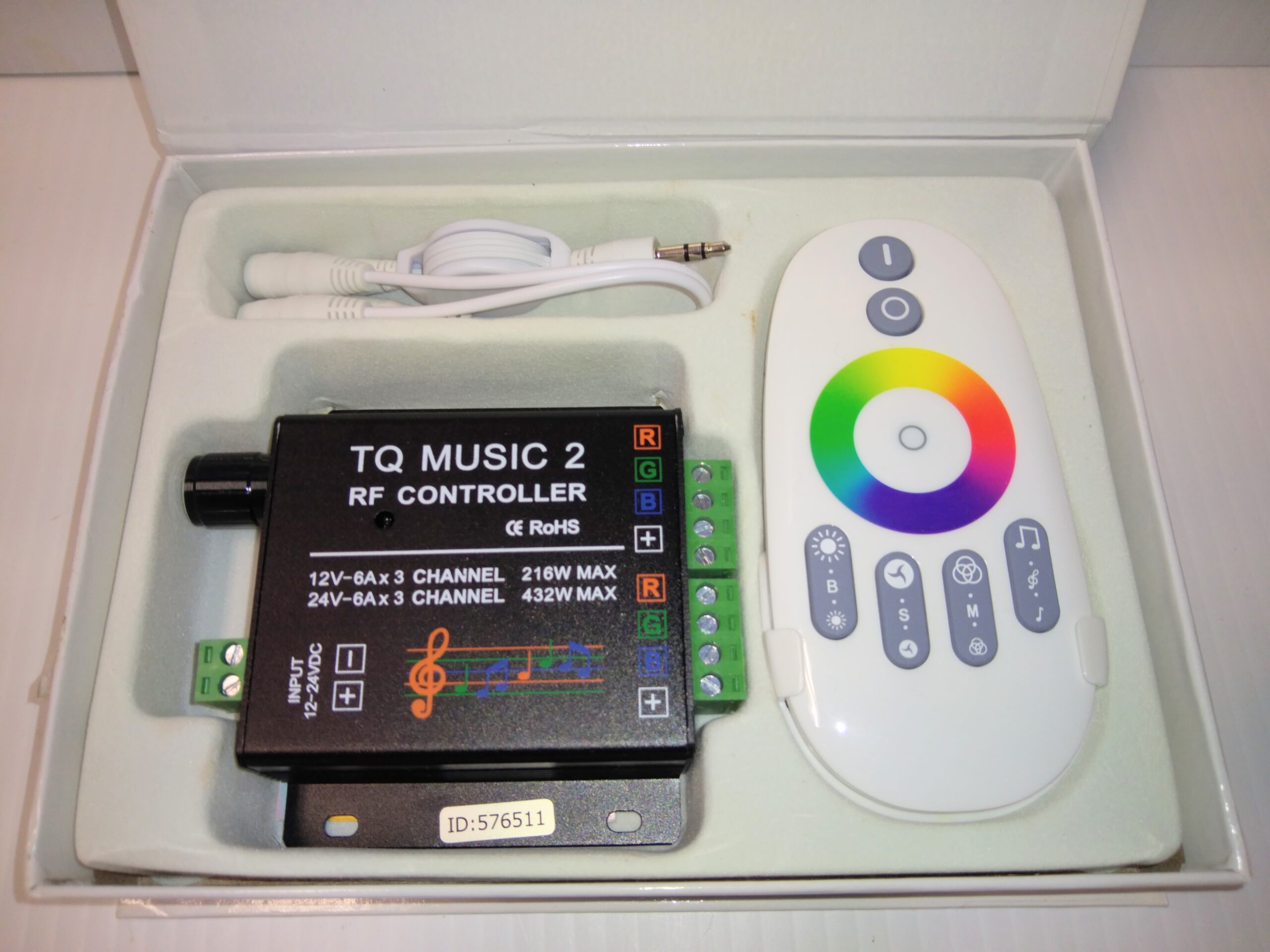 Music Touch RF 18A DC12-24V Audio 3.5mm Remote Control For LED RGB Strip Light - Image 3