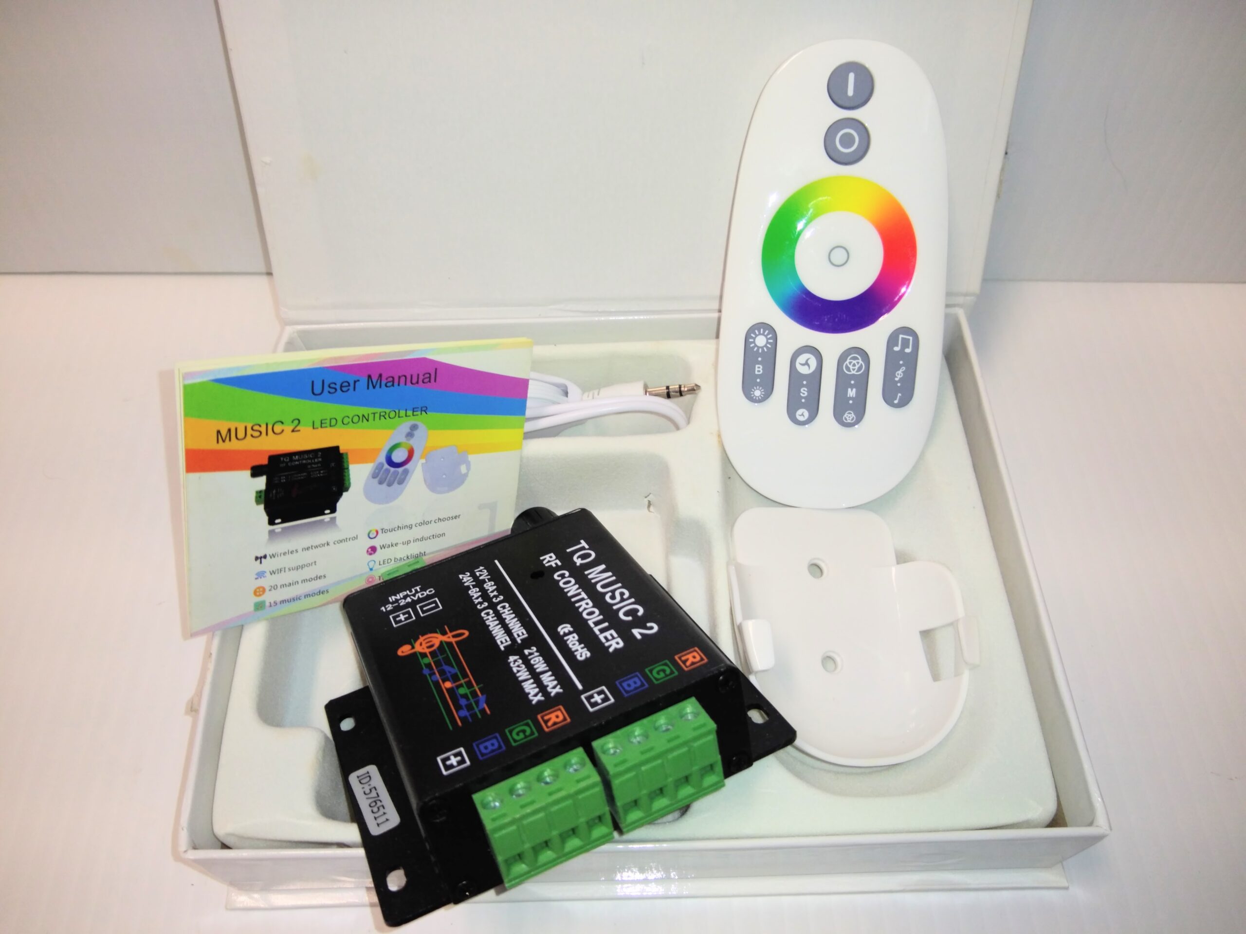 Music Touch RF 18A DC12-24V Audio 3.5mm Remote Control For LED RGB Strip Light - Image 4