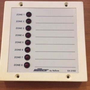 NuTone SX3102 8-Zone LED Display Plate for SX3100E & SX3101 expansion modules