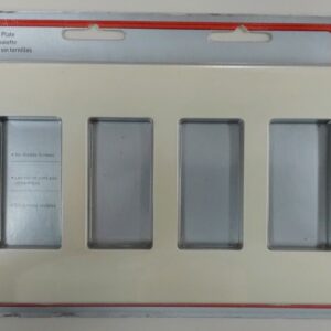 Pass & Seymour SWP264 Screwless Wallplate 4 Gang Decorator